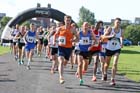 The start of the Tyne Bridge Harriers Exhibition Park 5k, Newcastle.